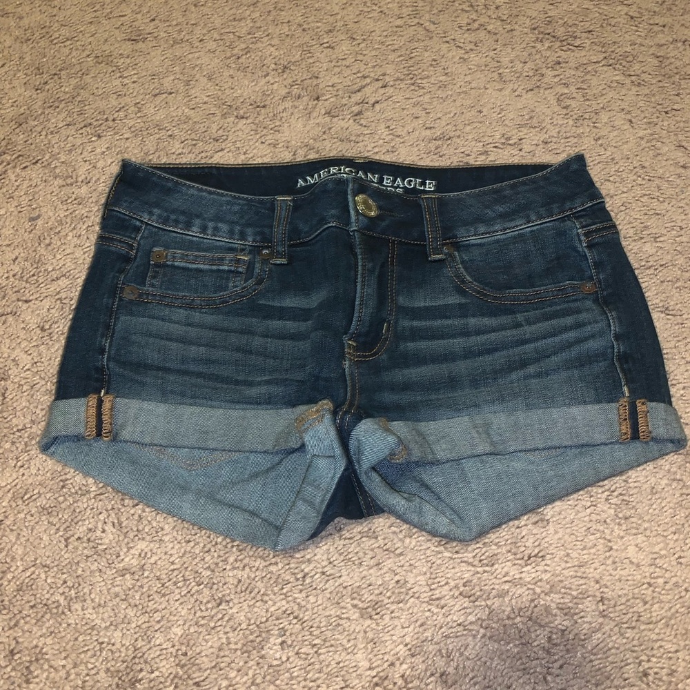 Super stretch jean shorts